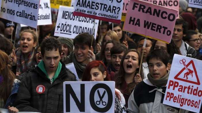 spain-student-protest